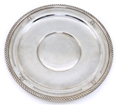 NEWBURYPORT SILVER CO. STERLING SILVER SERVING PLATE 