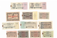 1923 GERMAN BANKNOTES 