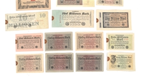 1923 GERMAN BANKNOTES 