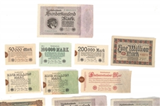 1923 GERMAN BANKNOTES 