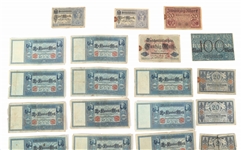 EARLY 20TH C. GERMAN BANKNOTES