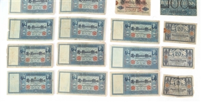 EARLY 20TH C. GERMAN BANKNOTES