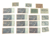 EARLY 20TH C. GERMAN BANKNOTES