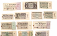 1923 GERMAN BANKNOTES 