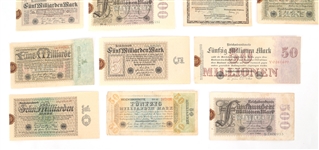 1923 GERMAN BANKNOTES 