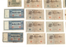 EARLY 20TH C. GERMAN BANKNOTES