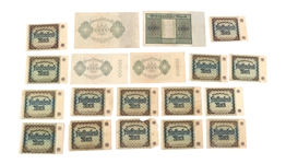 1922 GERMAN BANKNOTES