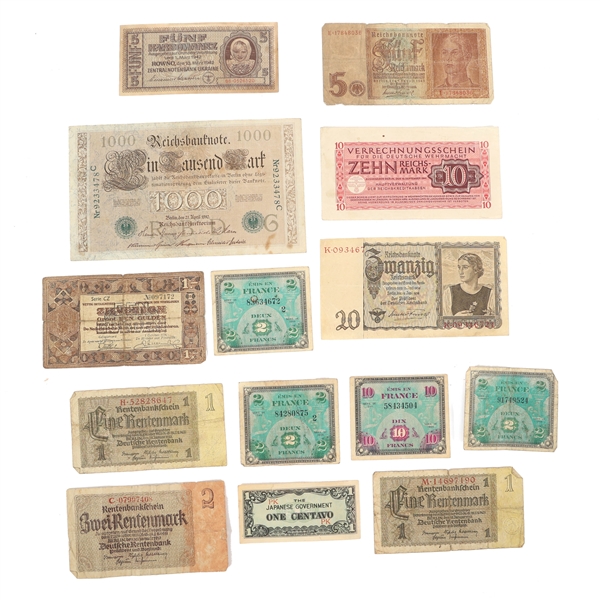 WWII ERA FOREIGN CURRENCY 