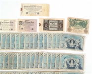 EARLY 20TH C. GERMAN BANKNOTES