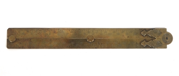 RABONE & SONS BRASS FOLDING 24" BLACKSMITH RULER