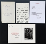 ANTONY ARMSTRONG JONES EARL OF SNOWDON SIGNED LETTERS