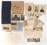 EARLY 20TH C. MILITARY IMAGES, LETTER, & DOCUMENTS