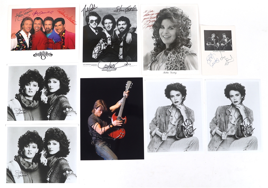 COUNTRY MUSIC AUTOGRAPHS - GENTRY, OSMOND, URBAN