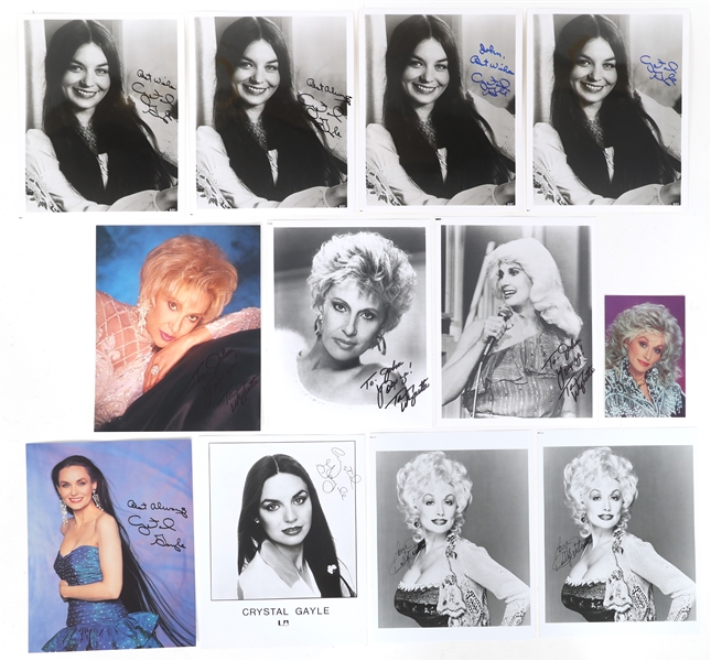 FEMALE MUSICIAN AUTOGRAPHS - PARTON, GAYLE, & WYNETTE