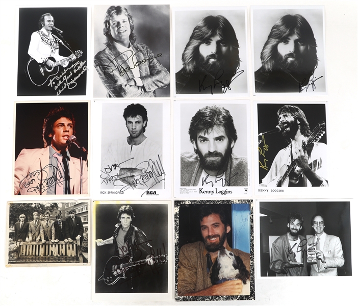 ROCK MUSIC AUTOGRAPHS - DIAMOND, LOGGINS, SPRINGFIELD