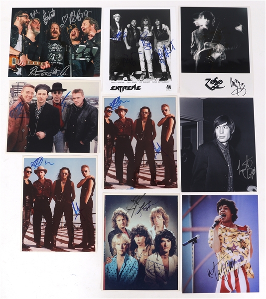 ROCK MUSICIAN AUTOGRAPHS - AEROSMITH, JAGGER, & PAGE