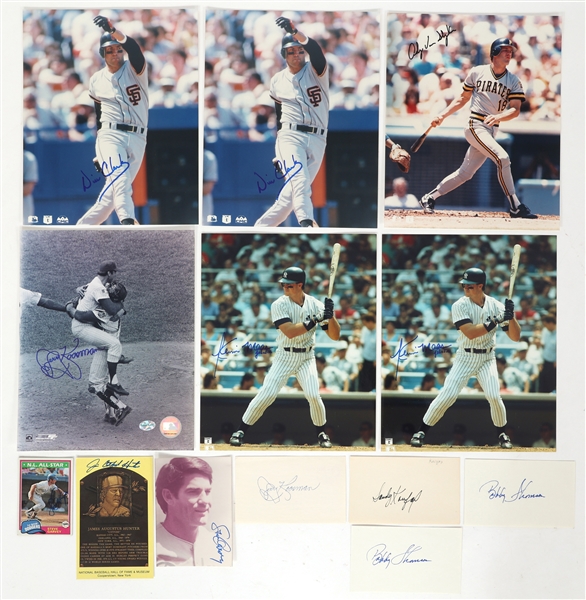 BASEBALL AUTOGRAPHS - KAUFAX, KOOSMAN, & GARVEY 