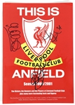 LIVERPOOL FOOTBALL CLUB BROCHURE AUTOGRAPHS 