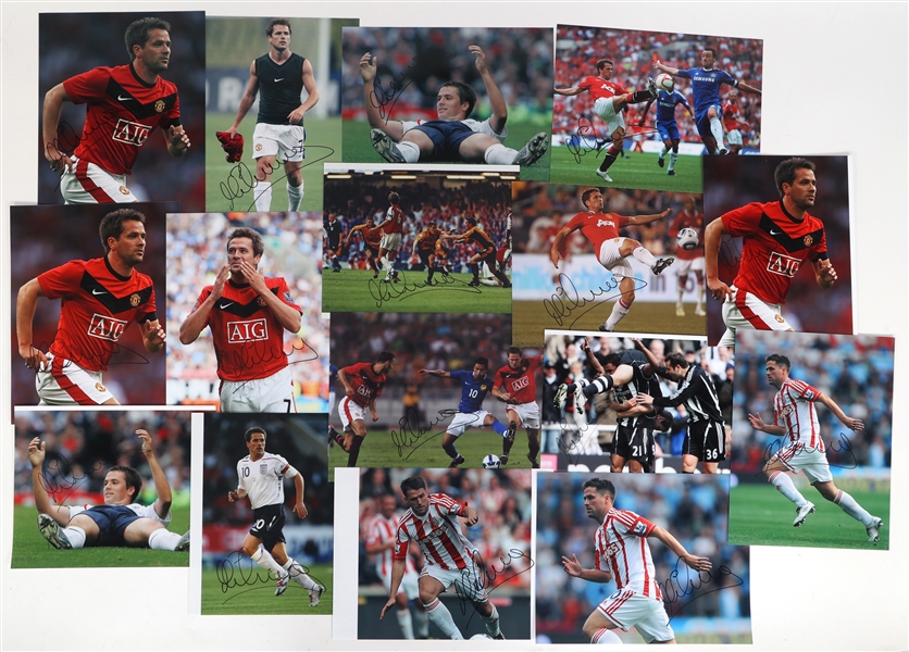 MICHAEL OWEN SOCCER AUTOGRAPHED PHOTOS