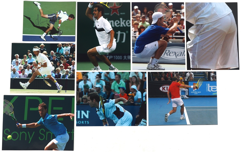 TENNIS PLAYER AUTOGRAPHS - HENMAN, FERRERO, GASQUET