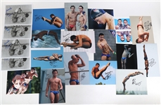 OLYMPIC SWIMMER AUTOGRAPHS - LOCHTE, DALEY, MCCRORY 