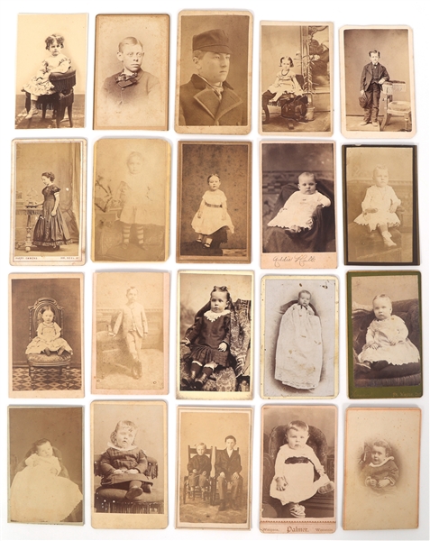 CARTE DE VISITE PORTRAITS OF CHILDREN 