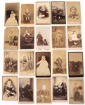 CARTE DE VISITE PORTRAITS OF CHILDREN AND FAMILIES