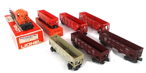 LIONEL O GAUGE MODEL TRAIN CARS & LOCOMOTIVE