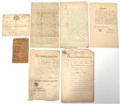 19th C. INTERNATIONAL MILITARY DOCUMENTS & EPHEMERA