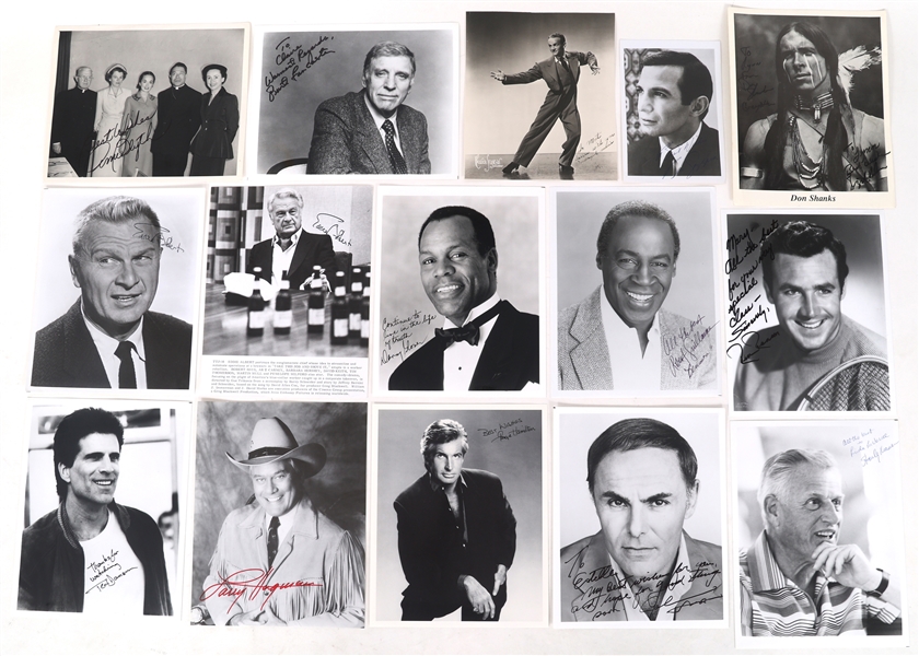 AMERICAN ACTOR AUTOGRAPHS - HAGMAN, CAGNEY, & GLOVER