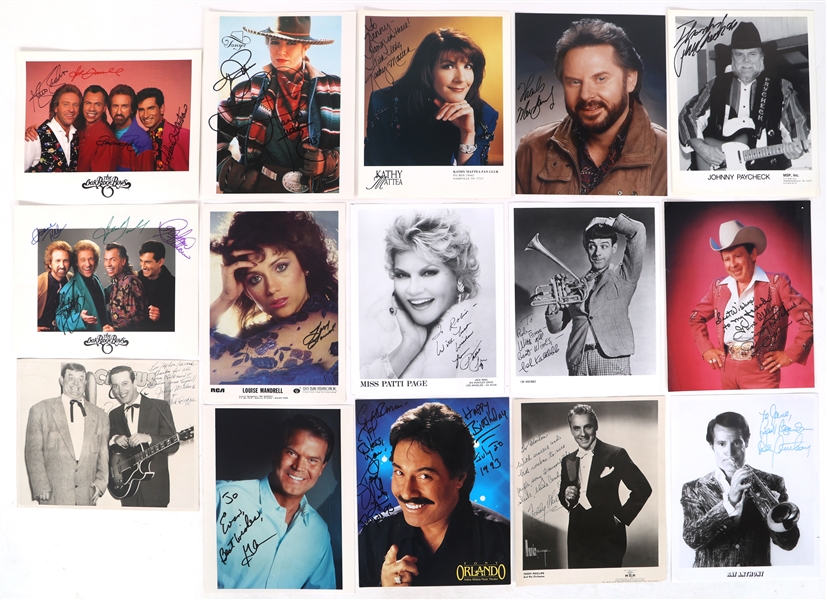 ENTERTAINER AUTOGRAPHS  - TUCKER, PAGE, PAYCHECK