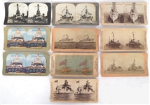 US MILITARY BATTLESHIP & OTHER SHIPS OF WAR STEREOVIEWS