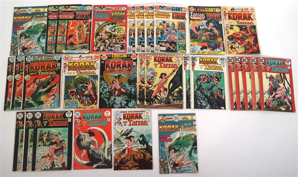 DC TARZANS FAMILY & KORAK COMIC BOOKS 