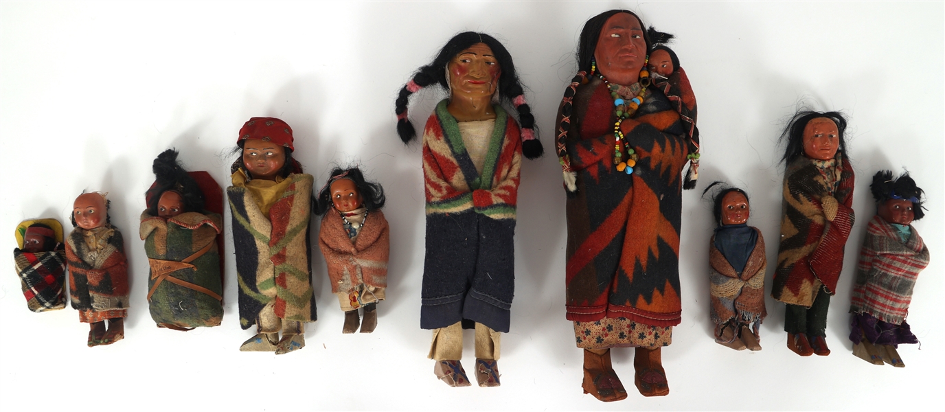 NATIVE AMERICAN SKOOKUM DOLLS 