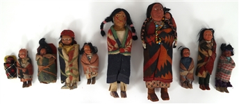 NATIVE AMERICAN SKOOKUM DOLLS 