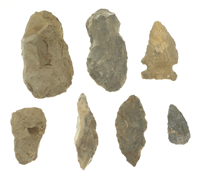 CARVED LITHIC POINTS