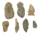 CARVED LITHIC POINTS