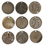 US SEATED LIBERTY DIME LOVE TOKEN PENDANTS 