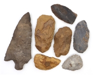 CARVED LITHIC POINTS FROM AFRICA