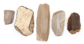 CARVED LITHIC POINTS