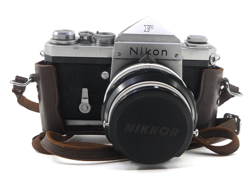 1961 NIKON F CAMERA AND 5.8CM/1.4 AUTO NJK LENS