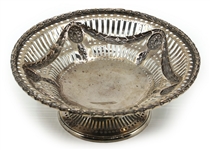 STERLING SILVER CHARLES STUART HARRIS FOOTED BASKET