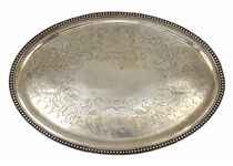 GORHAM COIN .900 SILVER SERVING TRAY 