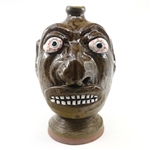 MIKE HANNING "UGLY FACE" LARGE CERAMIC JUG