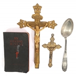 20TH C. CATHOLIC LAST RITES BOX KIT