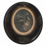 19TH C. MOORE & CO. LINCOLN FAMILY LITHOGRAPH