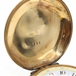 MENS WALTHAM GOLD FILLED HUNTERS CASE POCKET WATCH