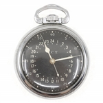 HAMILTON MILITARY ISSUE BASE METAL CASE POCKET WATCH