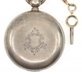 MENS WALTHAM COIN .900 SILVER CASE POCKET WATCH