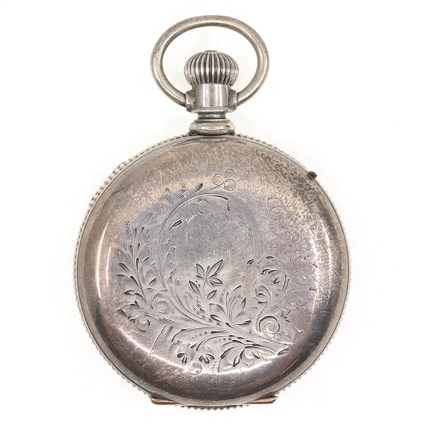 MENS ILLINOIS COIN SILVER CASE POCKET WATCH